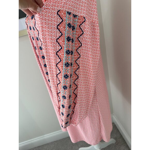 Cabana Life Tunic Dress Womens Size Large New PInk Nylon Blend w/ Tassels New - Picture 5 of 14